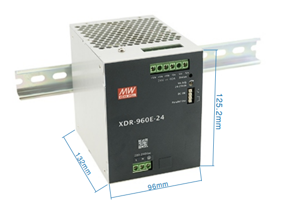 Блок живлення Mean Well на DIN-рейку 960W DC48V 20A (XDR-960E-48) 2944 фото