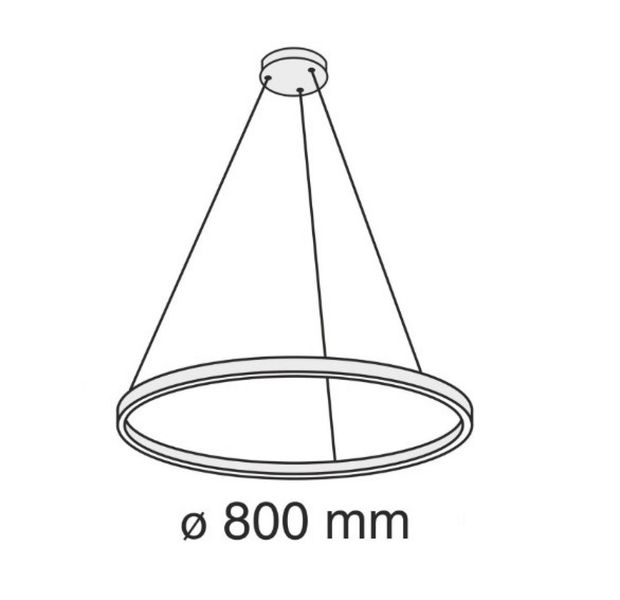 Світильник підвісний KLOODI CIRCLE2830 PE800 4K WH KLOODI_CIRCLE2830 PE800 4K WH фото