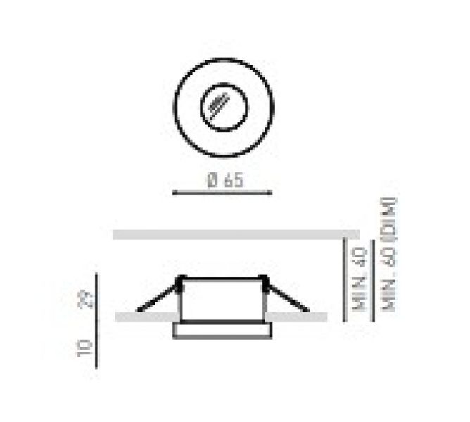 Світильник точковий PUCK ARKOS A3130011WT ARKOS_A3130011WT фото