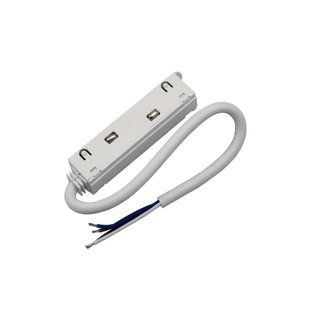 Конектор підключення PROLUM&trade; 48V; для магнітної трекової системи М20; Білий 751055 фото