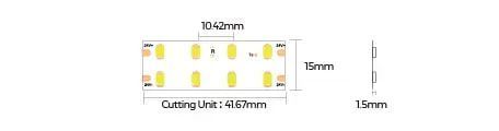 LED лента COLORS 192-2835-24V-IP20 18.9W 2810Lm 6000K 5м (D8192-24V-15mm-W) 2450 фото