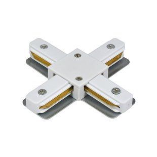 Конектор X-подібний PROLUM&trade; для трековой системы М27; Білий 781013 фото