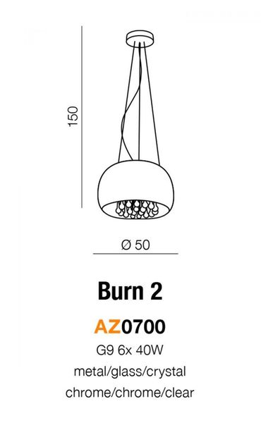 Світильник підвісний Burn 2 pendant/top Azzardo AZ0700 Azzardo_AZ0700 фото