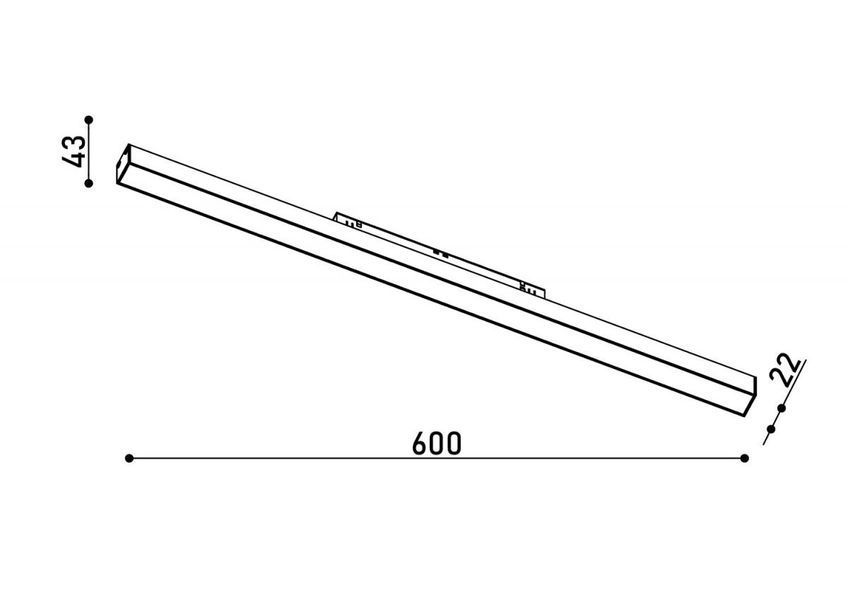 Світильник магнітний трековий KLOODI KDMG-LINE600 PC 24W 3K WH KLOODI_KDMG-LINE600 PC 24W 3K WH фото