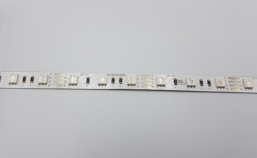 LED стрічка RISHANG 60-5050-12V-IP65 12.9W RGB 5м (RD6060AQ) 1710 фото