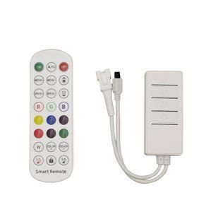 Контролер PROLUM SPI; RGB; Bluetooth; TUYA; 24 кнопки; 4PIN; Series: HomeLink 404021 фото