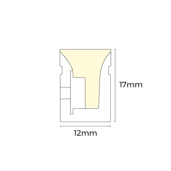 Гнучкий неон COLORS 24V-IP67 10W 669Lm 4000K 5м (AFS1217-NW) 2683 фото