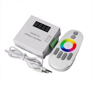 Контроллер SMART RGB PROLUM Музыкальный (6 кнопок; RF; WS2811;WS2812) 402020 фото