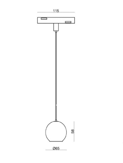 Светильник подвесной 5W 40&deg; Osram5050 350LM 3000К (ALMG-M17 3K BK/GD) ALMG-M17 3K BK/GD фото