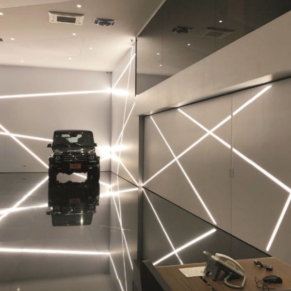 LED-профіль врізний анодований чорний COLORS 2,5 метра (LE2507_2,5(b/b)) 2699 фото