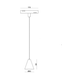 Светильник подвесной 5W 60&deg; Osram5050 350LM 4000К (ALMG-M15 4K BK/GD) ALMG-M15 4K BK/GD фото 2