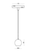 Світильник підвісний 5W 40&deg; Osram5050 350LM 4000К (ALMG-M17 4K BK/GD) ALMG-M17 4K BK/GD фото 2