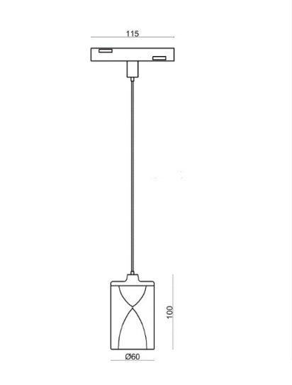 Світильник підвісний 3W 120&deg; Osram3030 240LM 3000К (ALMG-M19 3K BK/GD) ALMG-M19 3K BK/GD фото
