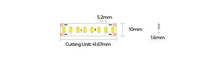 LED стрічка COLORS 192-2835-24V-IP20 16W 2380Lm 6000K 5м (D8192-24V-10mm-W) 2473 фото