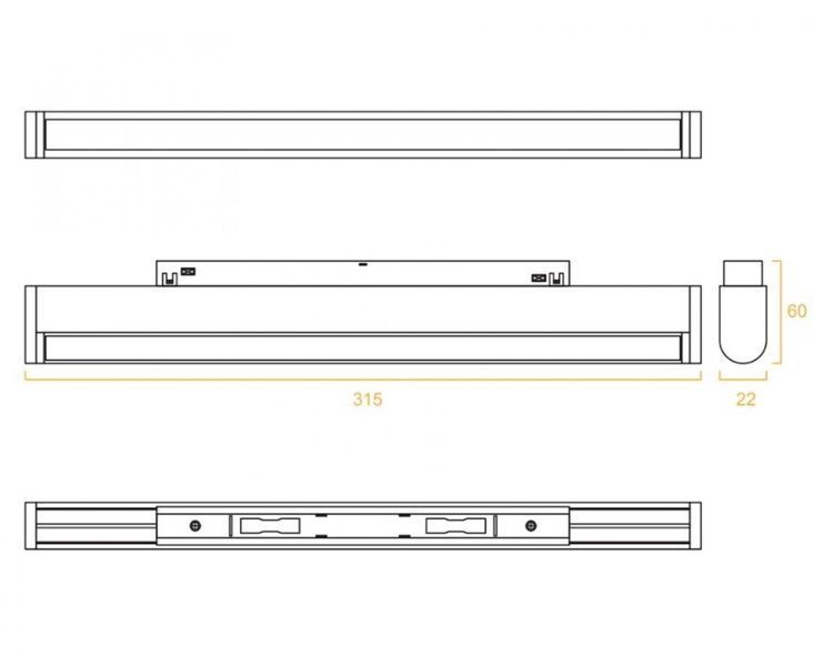 Світильник магнітний трековий KLOODI KDMG-MOON315 12W 3K BK KLOODI_KDMG-MOON315 12W 3K BK фото