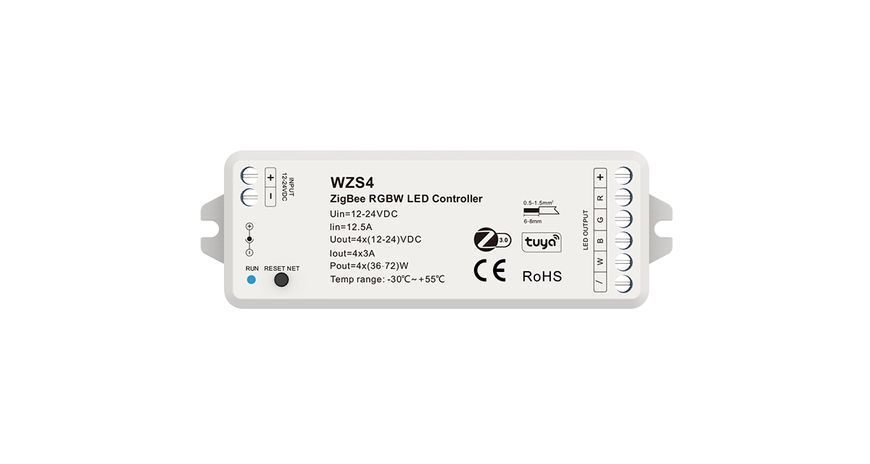 LED-контролер DEYA RGBW 12-24VDC, 3A*4CH (WZS4) 2165 фото