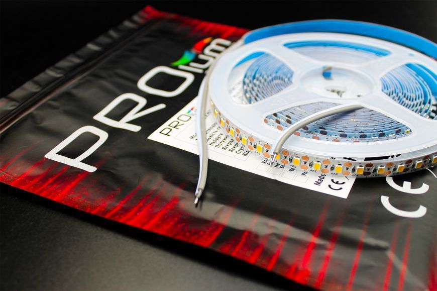 Світлодіодна LED стрічка PROLUM&trade; 5V; 2835\120; IP20; Series "S", Тепло-білий (2800-3200K) 311004 фото