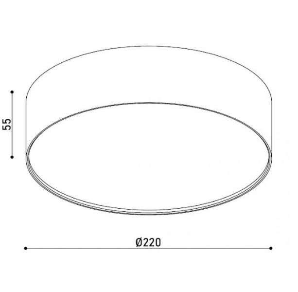 Світильник стельовий MONZA KLOODI KD-MONZA220 27W 4К WH KLOODI_KD-MONZA220 27W 4К WH фото