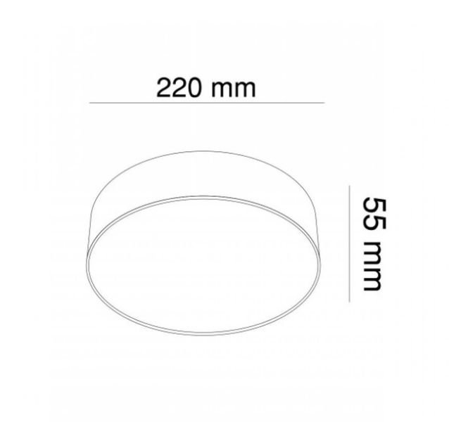 Світильник стельовий MONZA KLOODI KD-MONZA220 27W 4К WH KLOODI_KD-MONZA220 27W 4К WH фото