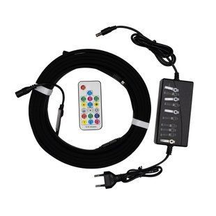 Готовий набір стрічки PROLUM&trade; 24V; 5x13; Чорний; 5M; RGB FULL COLOR, PRO 150009 фото
