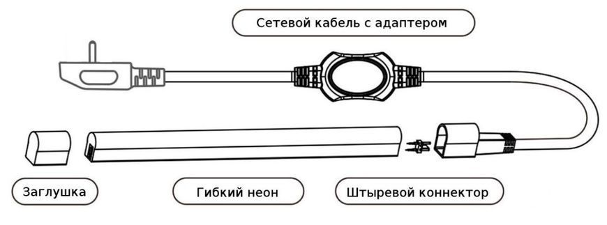 Светодиодный LED гибкий неон PROLUM 2835\120 IP68 12V, Зеленый 120002 фото