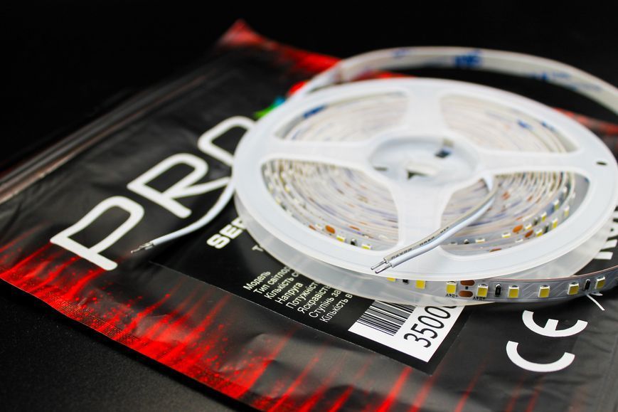 Светодиодная LED лента PROLUM&trade; 24V; 2835\120; IP20; Series "SG", Білий (5500-6000К) 350001 фото