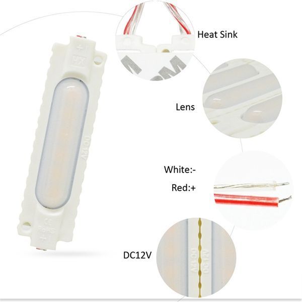 Светодиодный модуль PROLUM COB 2W (с прозрачной линзой) 12V