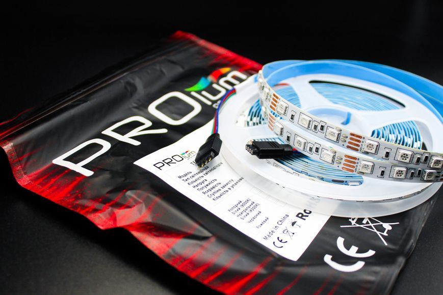 Светодиодная LED лента PROLUM&trade; 12V; 5050\60; IP20; Series "S", RGB 320028 фото