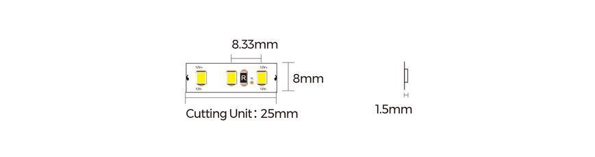 LED стрічка COLORS 120-2835-24V-IP20 8.8W 955Lm 3500K 5м (DJ120-24V-8mm-PW) 2864 фото