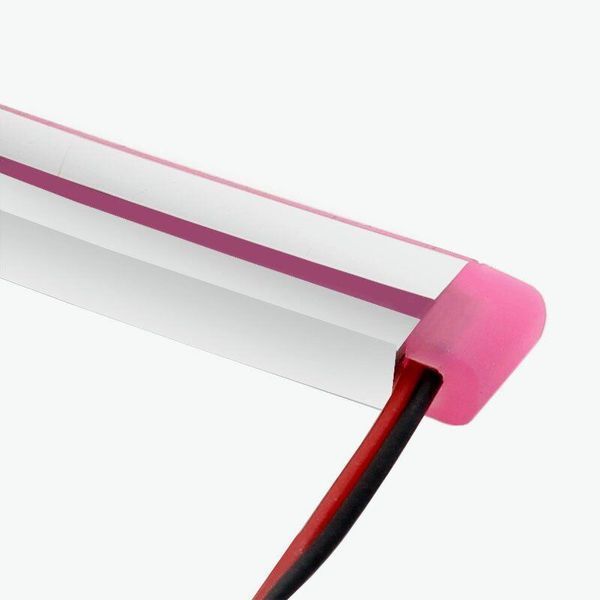 Заглушка PROLUM&trade; для LED неону 6x12, Світло-Рожевий 501065 фото