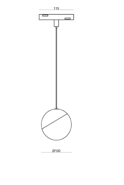 Світильник підвісний 7W 120&deg; Osram2835 490LM 4000К (ALMG-M23 4K BK) ALMG-M23 4K BK фото