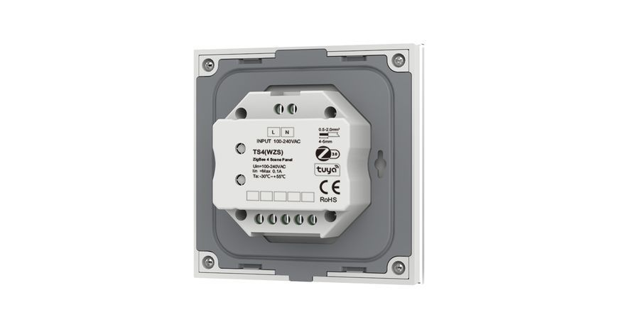 Сенсорна панель DEYA ZigBee на 1 зону (TS4(WZS)-White) 2171 фото