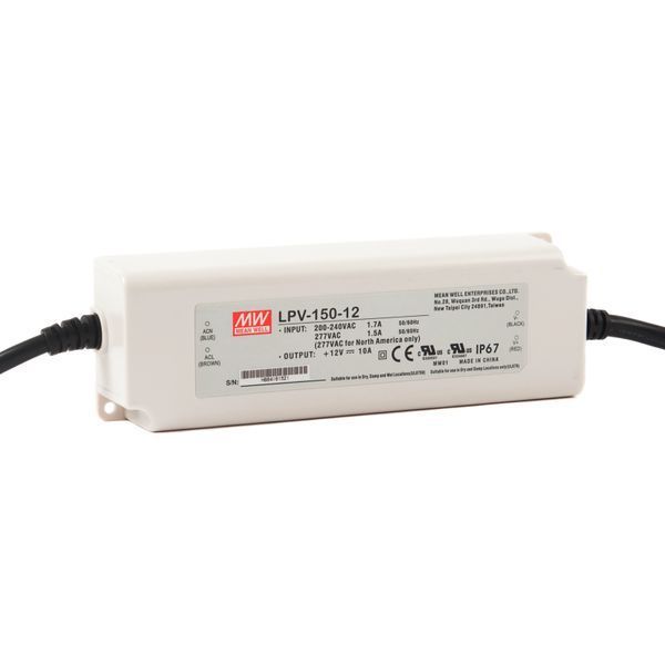 Блок живлення Mean Well LPV-150-12 (120W; 10A; 12V; IP67) Series "LPV" 623005 фото