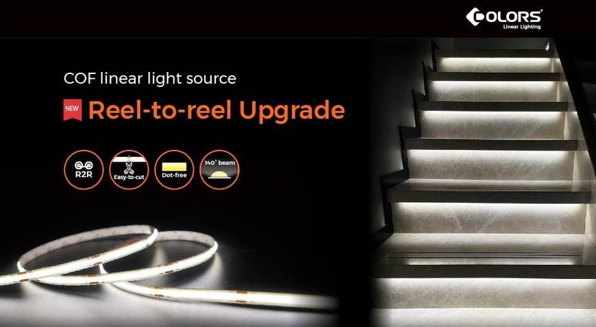 LED стрічка COLORS COB-24V-IP20 9.6W 1035Lm 4000K 5м (DRF10-24V-8mm-V1-NW) 2910 фото