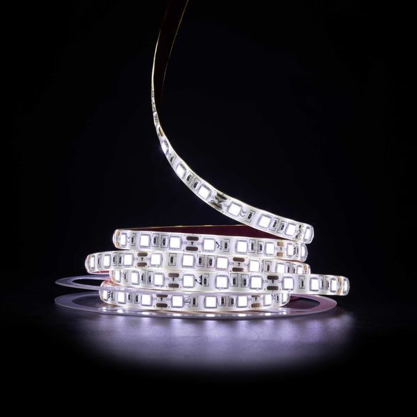 Світлодіодна LED стрічка PROLUM&trade; 12V; 5050\60; IP65; Series "SG", Білий (5500-6000К) 320049 фото