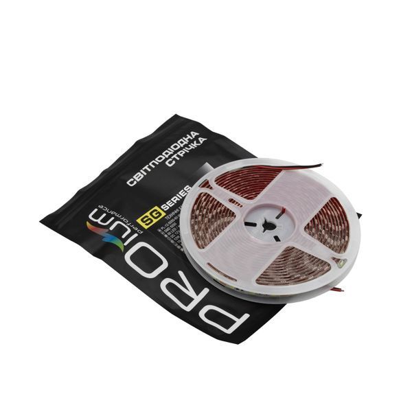Світлодіодна LED стрічка PROLUM&trade; 12V; 5050\60; IP65; Series "SG", Білий (5500-6000К) 320049 фото