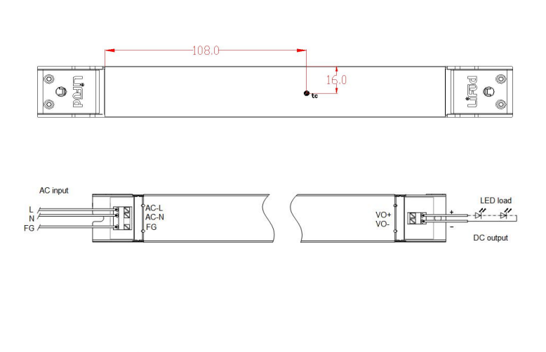 Блок живлення LIFUD 60W DC24V (GMR060YV024A) 1310 фото