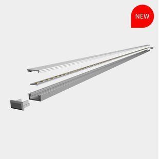 LED-профиль MLG LP1608B1 с рассеивателем, 2 метра LP1608B1_2 фото