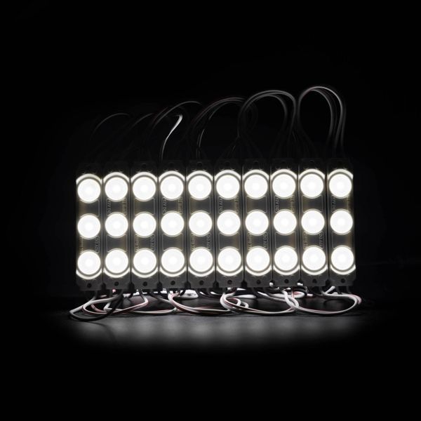 Світлодіодний модуль PROLUM V2, SMD2835, 3LED, 12V, 1W, З лінзою, Білий