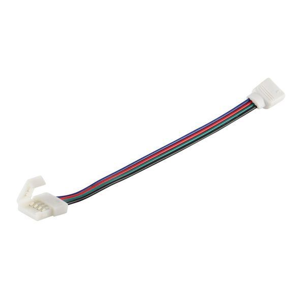 Коннектор PROLUM&trade; для LED ленты 10 мм, RGB + 2 зажима 503008 фото