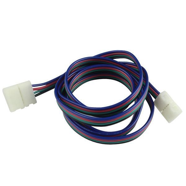 Коннектор PROLUM&trade; для LED ленты 10 мм, RGB + 2 зажима 503008 фото