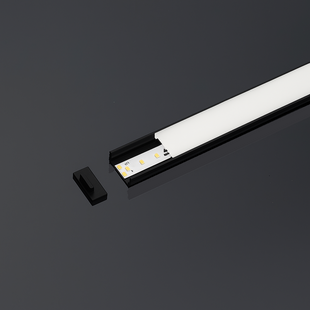 LED-профіль COLORS накладний, 2,5 метра (BS1607_2,5(black)) 2835 фото