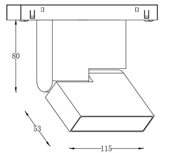 Світильник 12W 120&deg; Osram3030 840LM 3000К (ALMG-M13 12W BK/WH) ALMG-M13 12W 3K BK/WH фото
