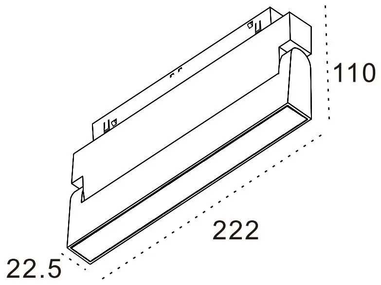Світильник ALUMLED 12W 120&deg; Osram3030 960LM 4000К (ALMG-S104 12W 4K BK) ALMG-S104 12W 4K BK фото