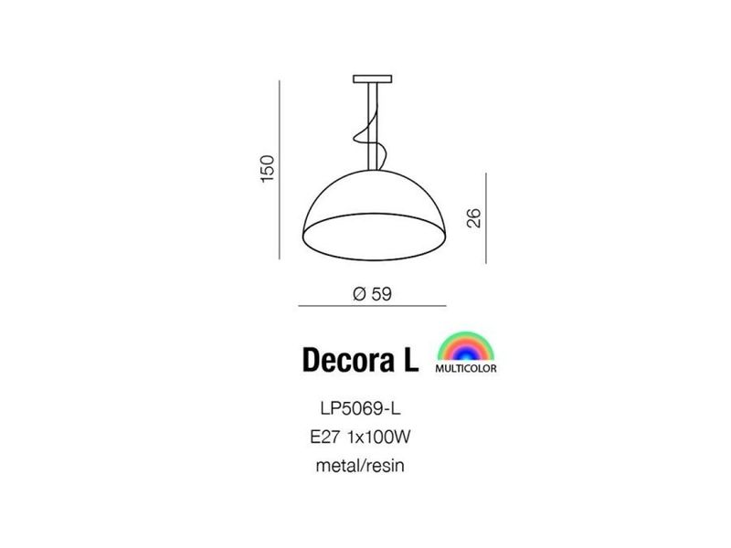 Світильник підвісний Decora L (white) Azzardo AZ2161 Azzardo_AZ2161 фото