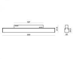 Світильник лінійний 36W 120&deg; Osram2835 2880LM 4000К(ALMG-M07 36W 4K BK) ALMG-M07 36W 4K BK фото