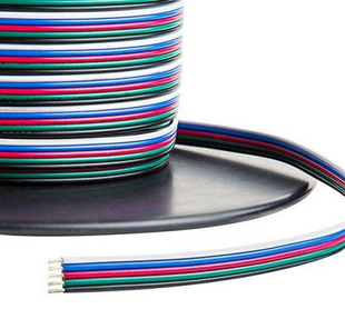 Дріт PROLUM&trade; 5P для RGB+W стрічки 5x0.2 мм;AWG24;UL1007 501179 фото
