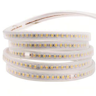 Світлодіодна LED стрічка гнучка 220V PROlum&trade; IP68 5630\120 Premium PL-220-5730-120-W-WP фото