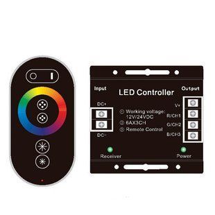 Контролер RGB Full-TOUCH 24А, Чорний 402037 фото