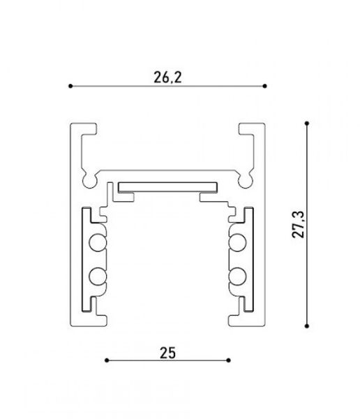 Магнітний трек KLOODI KDMG-SLIM-TRN 3M BK KLOODI_KDMG-SLIM-TRN 3M BK фото